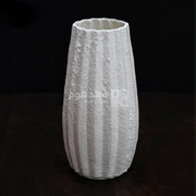فازة معدن ابيض هندي 33*17 سم SE-65342