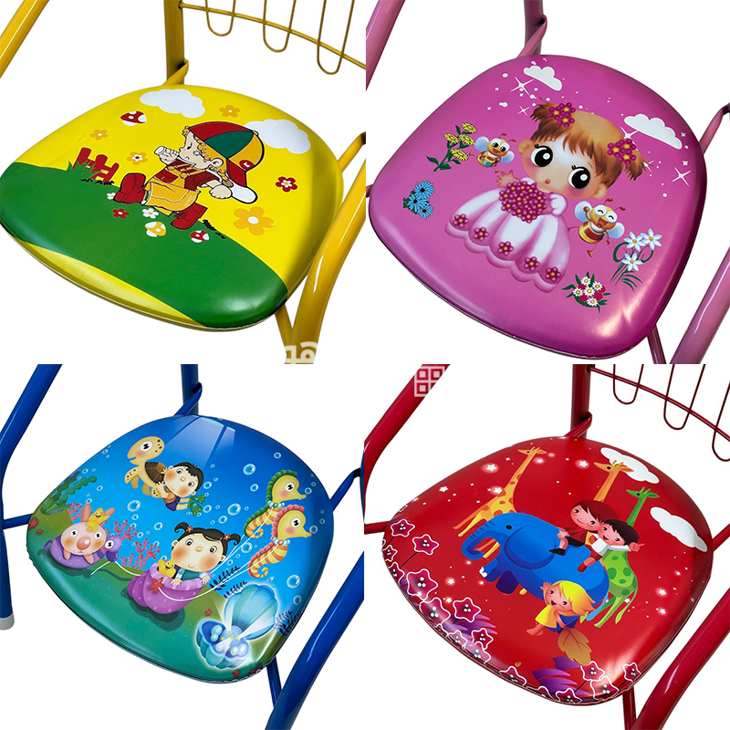 كرسي اطفال زميرة معدن ملون