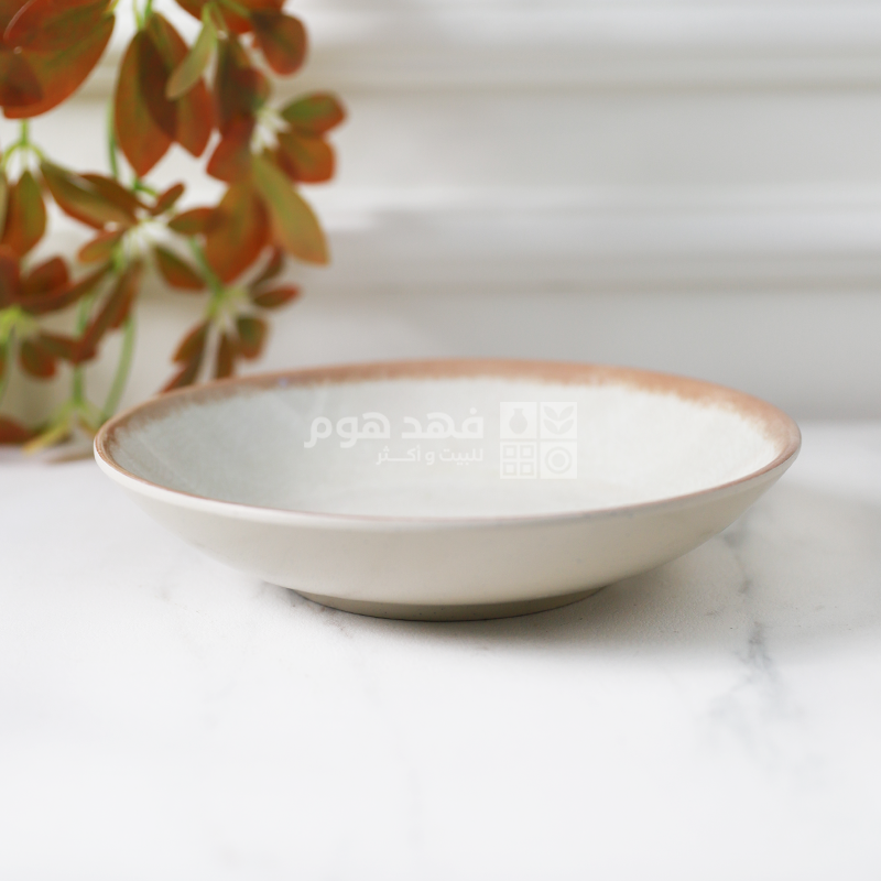 صحن ميلامين مجوّر مدور بيج 23 سم 028531