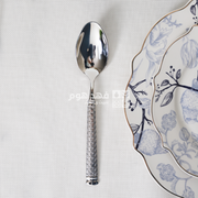 طقم معالق/6 كبير محزز مربعات D2/28