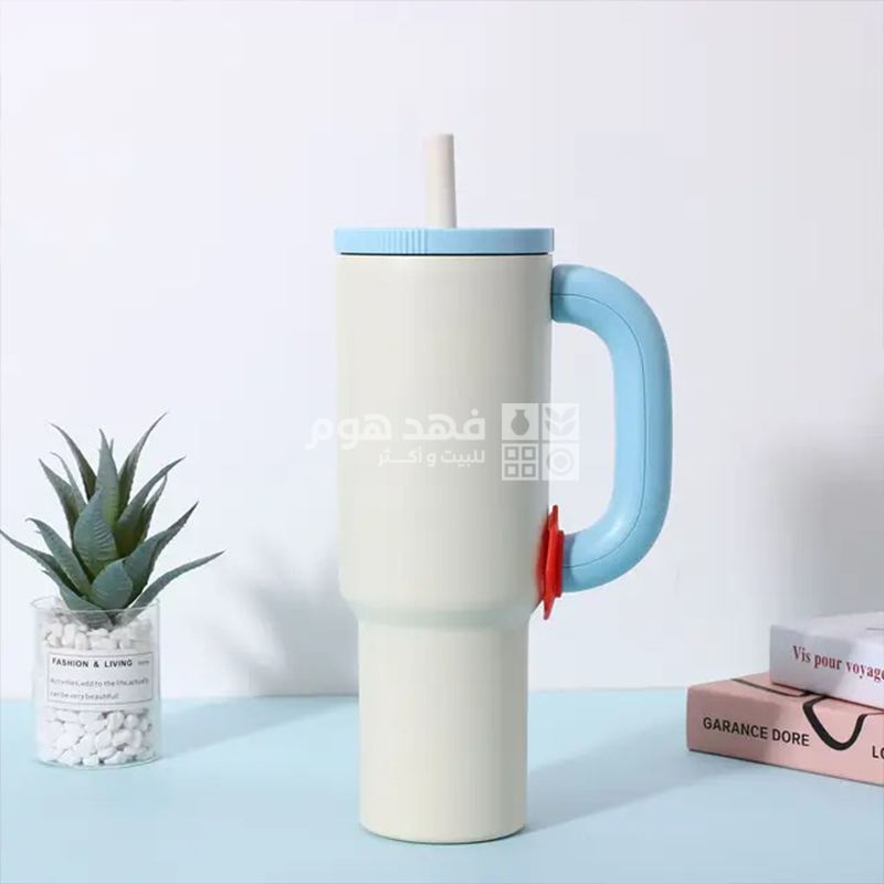 كاسة حرارية ترند مع يد ملون 1200 مل E9/2