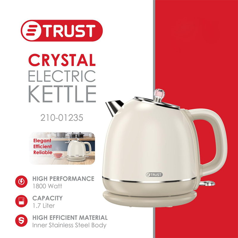 سخان ستانلس بيج بيد كريستال 1.8 لتر ترست