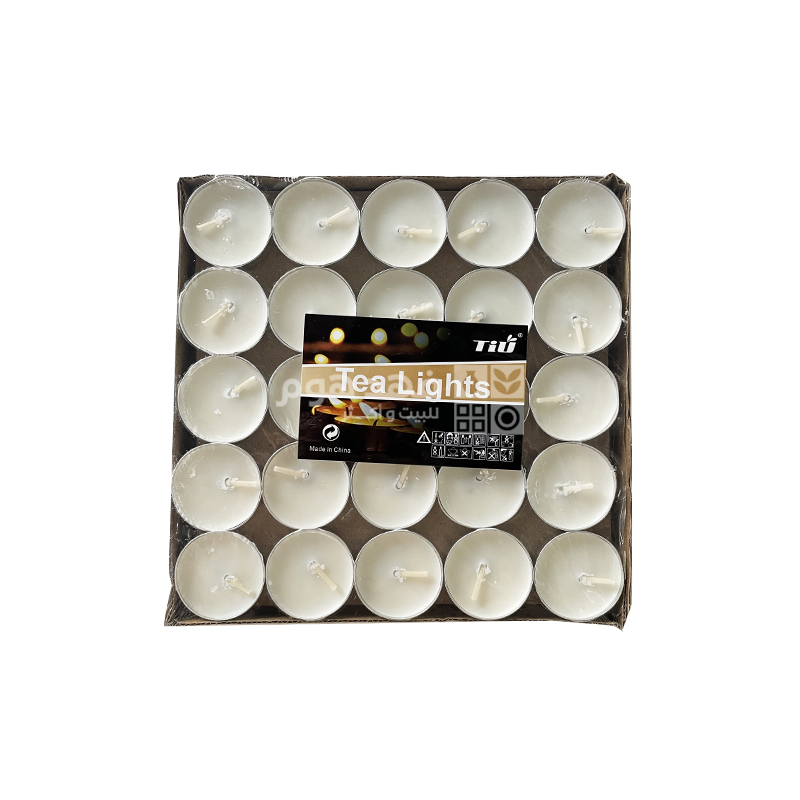 بكيت/50 شمعة ابيض 4 ساعات E21-11