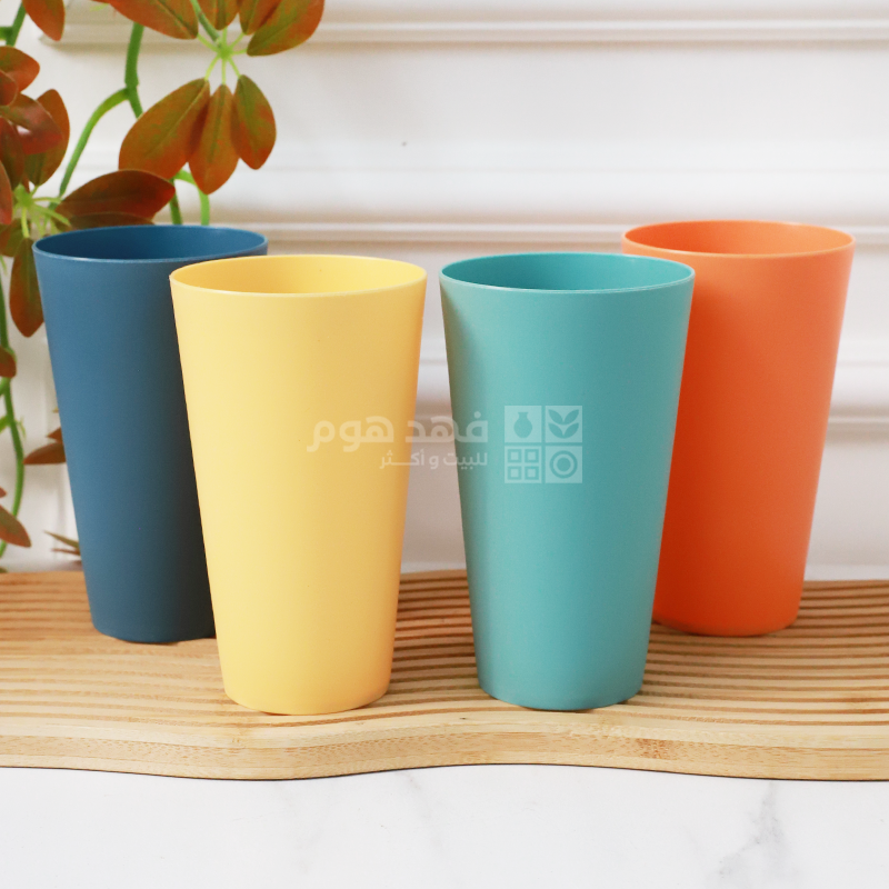 طقم 4 كاسات بلاستك 9*15.5 سم Q26/205