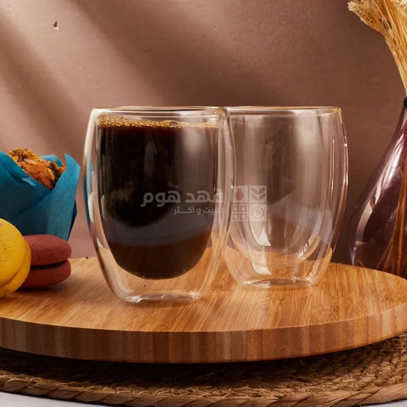طقم/2 كاسة دابل جلاس 300 مل DW02-03