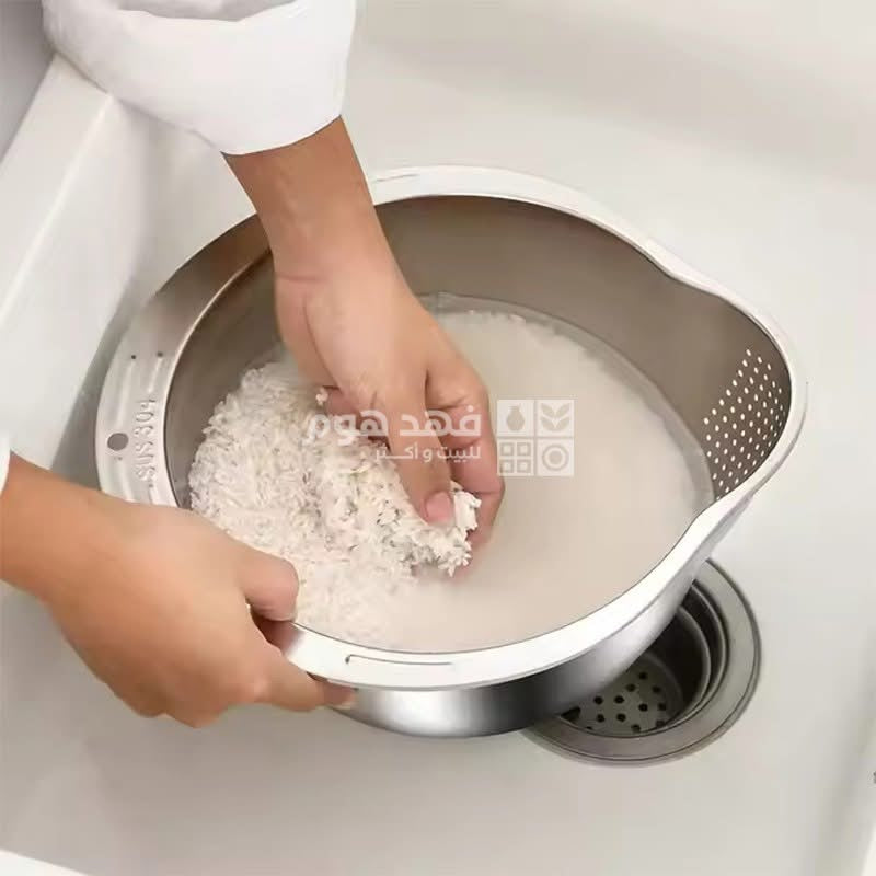 جاط صفاية رز مع زاوية ستانلس ستيل 033B/14